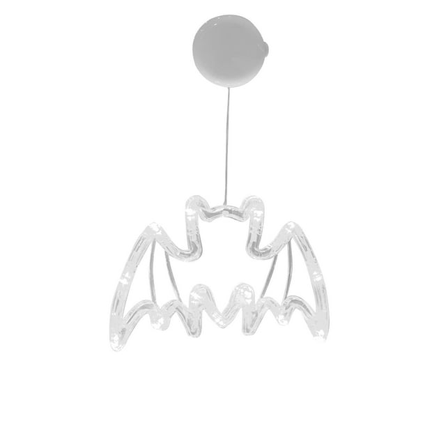 Halloween Decorations Orange Pumpkin Purple Bat Halloween Window Lights