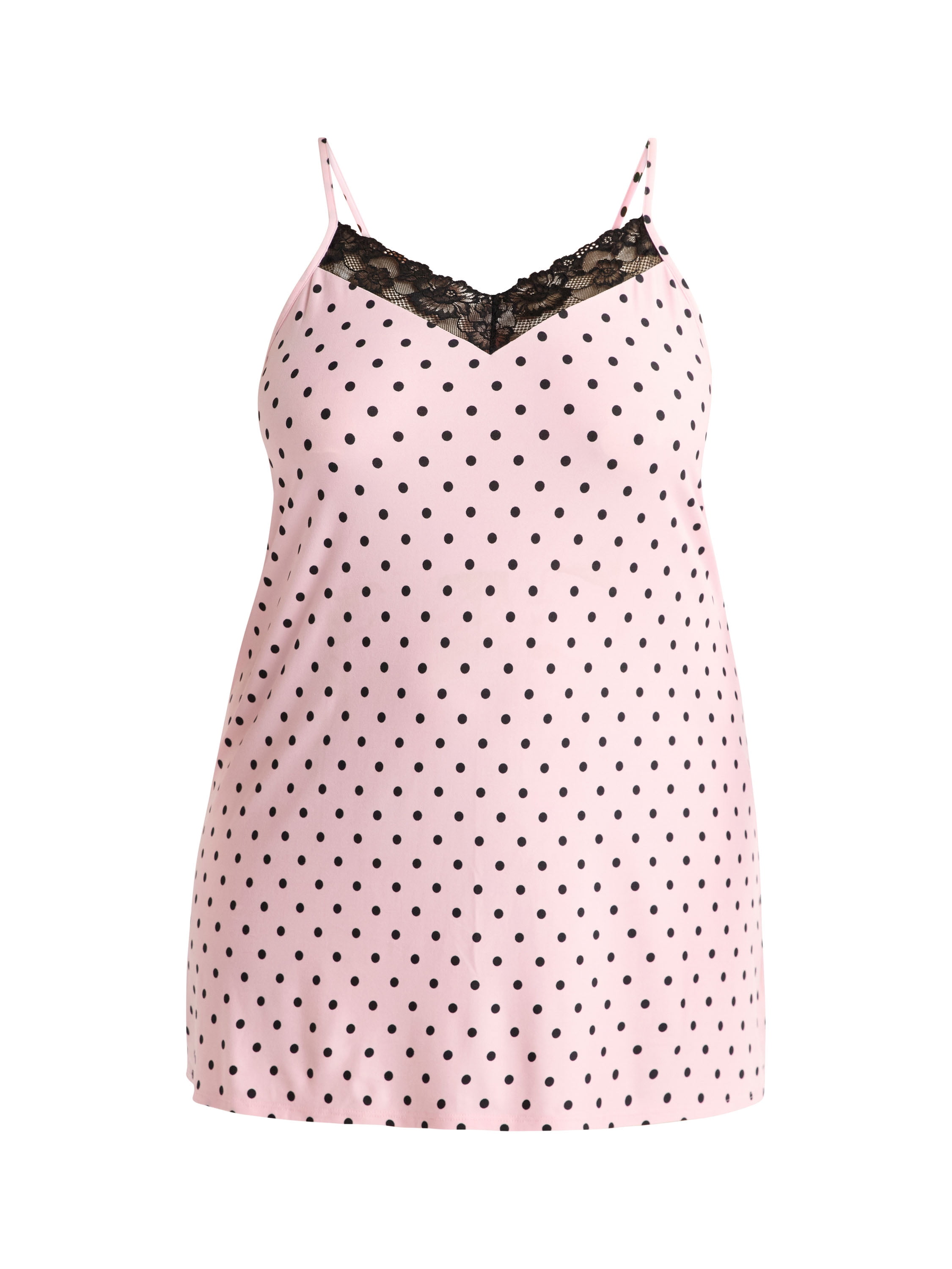 Joyspun Women’s Dreamy Soft Collection Lace Trim Knit Chemise, Sizes XS to 3X