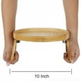 thumbnail image 6 of Sofa Tray Table Sofa Armrest Clip-On Tray Natural wooden Sofa Tray Practical TV Snack Tray for Remote Control Coffee Snacks, 6 of 6