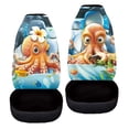 thumbnail image 5 of chaqlin Car Seat Covers Front Seat Only Funny Capybara Bucket Seat Cover Car Accessories Universal fit for Most Vehicles, 5 of 7