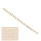 thumbnail image 5 of Cadena de eslabones de aluminio de 20 m Cadena de eslabones trenzados para hacer pulseras, collares y joyas para hombres y mujeres Oro, 5 of 10