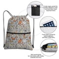 thumbnail image 4 of Wukai Funny Chicken Waterproof Drawstring Backpack with Zipper Pocket,Large Foldable Gym Bag for Women and Men, Perfect for Sports, Yoga, and Travel, 4 of 8