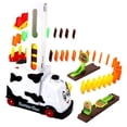 thumbnail image 4 of Sistema automático del coche del tren del que los juguetes plásticos rico y del bloques niños, 4 of 9