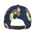 thumbnail image 6 of Disketp Sloth With Donuts Print Baseball Caps For Outdoor Sports Fashion Casual Outdoor Caps Men Women, 6 of 8