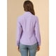 thumbnail image 5 of Allegra K Camisa elegante de manga larga con bontones con cuello en punta para mujer Violeta XL Unique Bargains Camisa, 5 of 6