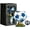 Blue, variant on Soccer Ball Shaped Rotating Drinking Glass Cup, 300ml Capacity, 2026 Football Shaped Drinking Cup for Viewing Parties,Soccers Themed Coffee Mug for Dads & Boyfriends,Unique Soccer Fan Gift