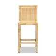 thumbnail image 2 of Baxton Studio Sofia Modern and Contemporary Natural Finished Wood and Rattan Counter Stool, 2 of 7
