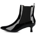 thumbnail image 3 of Journee Womens Tenlee Pull On Chelsea Kitten Heel Booties, Widths Available, 3 of 9