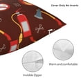 thumbnail image 3 of Pofeuu Fire Extinguisher Print Double-sided plush pillowcase Square Throw Pillow Covers Pillows Cover for Living Room Bedroom Sofa Couch Cushion Cover（No pillow core）-12"x12", 3 of 7