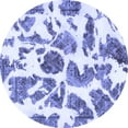 thumbnail image 1 of Ahgly Company Indoor Round Abstract Blue Modern Area Rugs, 3' Round, 1 of 4