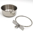 thumbnail image 5 of RONYOUNG-2PCS-Bird-Feeding-Dish-Cups-Spoon-Parrot-Food-Bowl-Clamp-Holder-Stainless-Steel-Coop-Cup-Cage-Water-Parakeet-African-Greys-Conure-Cockatiels, 5 of 5