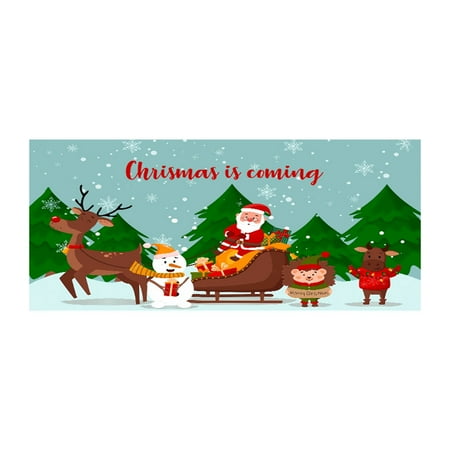 

Two Tapestry 7x8 Ft Holy Night Christmas Outdoor Garage Door Banner Red Blue Night Of The Nativit Large Christmas Decoration Holiday Polyester Cover Christmas Door Snowman Deer Santa Set