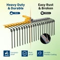 thumbnail image 2 of EDTara Durable 60" Pine Straw Rake, Steel Spring Tines, 2" Receiver Hitch Compatible, for Lawn Tractors, ATV/UTV**, 2 of 9