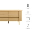 thumbnail image 3 of Cadence 6-Drawer Curved Dresser in Oak, 3 of 9