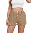 thumbnail image 2 of Neewe Womens High Waisted Shorts Athletic Running Plaid Shorts Workout Gym Quick Dry Flowy Shorts with Pockets, 2 of 6