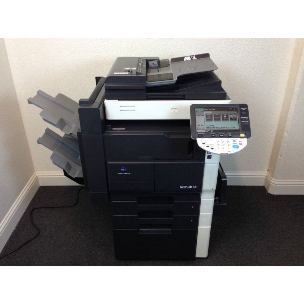 Konica Minolta Bizhub 501 Copier Printer Scanner Staple Finisher Fax
