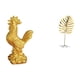 thumbnail image 1 of Escultura de pollo, decoración para el hogar, figura de gallo, figura decorativa, estatua de resina de animal, escultura de hoja, estatua de hoja de m, 1 of 8
