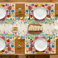 thumbnail image 5 of Mexico Cinco De Mayo Placemats Set of 4, 12x18 Inch Seasonal Dia De Los Muertos Fiesta Table Mats for Party Kitchen Dining Decoration, 5 of 6