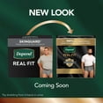 thumbnail image 3 of Depend Real Fit Adult Incontinence Underwear, Disposable Adult Diapers for Men, Maximum Absorbency, S/M, Black & Grey, 14 Count, 3 of 10