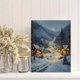 thumbnail image 2 of Qisvanset 12x16 Inch 2D Flat Framed Canvas Art, Pink Dinosaur Girl Whimsical Kid Bedroom Nursery Home Wall Decor, 2 of 5