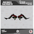 thumbnail image 2 of Kalair GFX Graphics Kit for Kawasaki KLX 125 Polisport Restyle (2003-2008) Rebel Series, 2 of 5