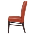 thumbnail image 4 of Pemberly Row 19.5" Bonded Leather Dining Chair in Orange (Set of 2), 4 of 8