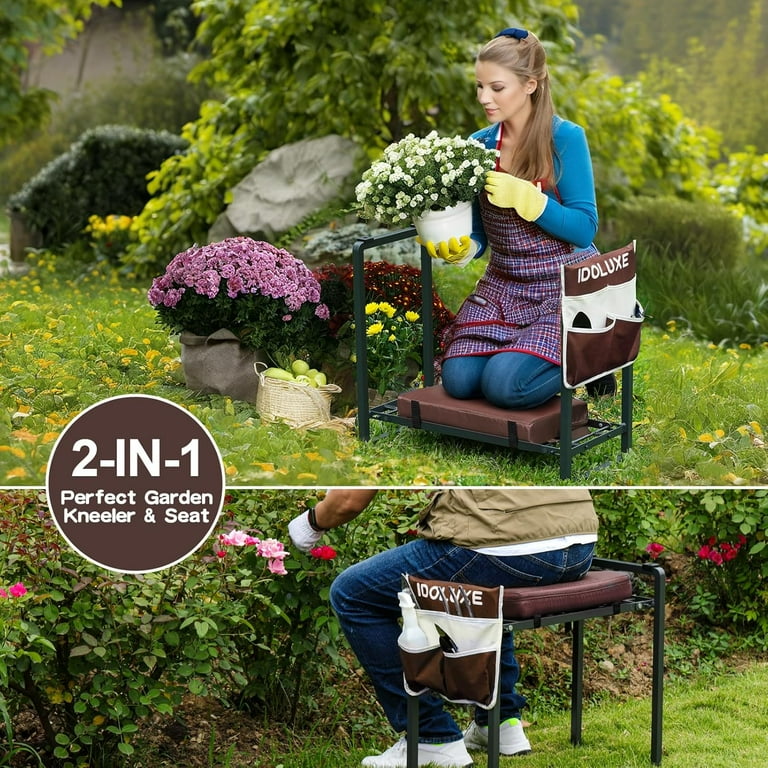 Heavy duty garden kneeling bench sale