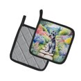 thumbnail image 2 of Schnauzer Spring Path Pair of Pot Holders, 2 of 5