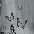thumbnail image 4 of Leutsin T-Shirt d'Été Ample en Coton et Lin Imprimé Col Rond Manches Courtes pour Femmes, 4 of 4