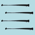 thumbnail image 2 of Renovators Supply Black Wrought Iron Lift Off Pintle Strap Hinge 16-1/4 in Reversible Pintle Bean Strap Gate and Door Hinges Hardware, Pack of 4, 2 of 7