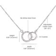 thumbnail image 3 of Maid of Honor Gift Necklace Beautiful Jewelry for Maid of Honor, Ideal Bridal Party Gift, Pair Necklace 2709HA07 Ref: 3676, 3 of 5