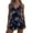 Blue, variant on Womens Tankini Bathing Suits Athletic Two Piece Swimsuit Floral Print Modest Swimwear with Shorts
