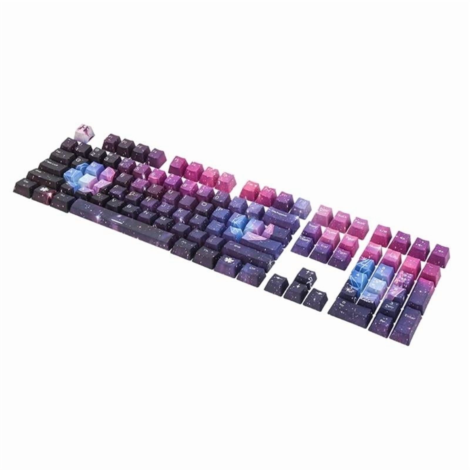 108 Keys PBT Keycaps Novelty Starry Sky Keycaps Dye Sublimation OEM Profile ForM Switch DZ60 61 SK61 Mechanical Keypad