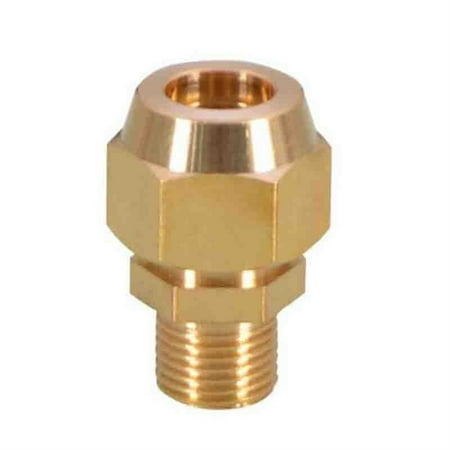

10pcs Copper Flaring Directly Connect 1/8 1/4 3/8 1/4 Male Thread Fitting Copper Expansion Estuary Flared Adapter Connector -------- Leak Free Connections