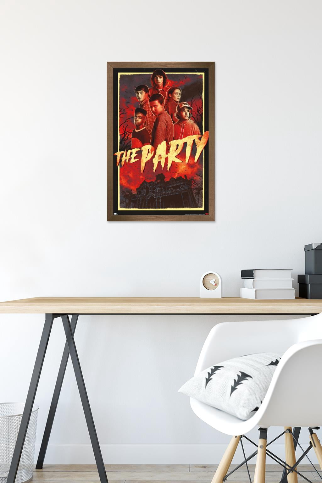 Netflix Stranger Things: Season 4 - The Party Wall Poster, 14.725" x 22.375" Framed