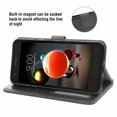 thumbnail image 3 of Mobile Phone Cover for Lg K8 2018, Cover Premium Pu Leather Tpu Flip Cover Magnetic Closure Card Compartment Stand Function Wallet with Lanyard Protective Cover, 3 of 7