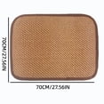 thumbnail image 3 of MMJ Natural Rattan Woven Seat Cushion Grass Mat Breathable Summer Cool Pad for Chair Sofa Office Kitchen, 3 of 7