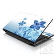 thumbnail image 1 of LSS Laptop Skin Sticker Decal Cover Blue Neon Flower Fits 17" to 19" Laptops, 1 of 1