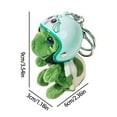 thumbnail image 3 of Llavero De Tortuga Suave Llavero De Tortuga Para Bolso Llavero De Peluche Llavero De Tortuga Con Llavero Llavero Suave Y Divertido Llavero Bonito, 3 of 8
