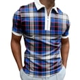 thumbnail image 1 of EQWLJWE Chemise d'Été pour Hommes Mode Personnalité Chemise Décontractée Slim Manches Courtes Imprimé à Pois Col Rabattu Blouse & Chemise Manches Courtes Hauts pour Hommes, 1 of 4
