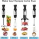 thumbnail image 4 of Keylitos 5 in 1 Immersion Hand Blender Mixer, Upgraded Handheld Stick Blender with 600ML Chopper, 800ML Beaker, Whisk and Milk Frother for Smoothie, Baby Food, Sauces Red,Puree, Soup (Black), 4 of 5