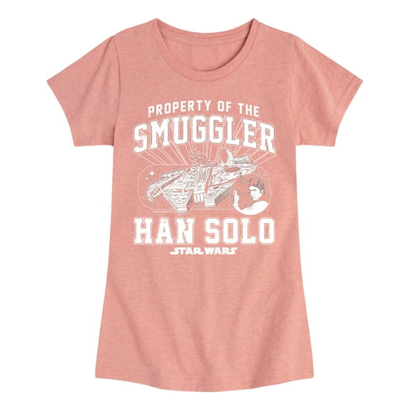 Star Wars - Property Of The Smuggler - Toddler And Youth Girls Fitted Short Sleeve Tee