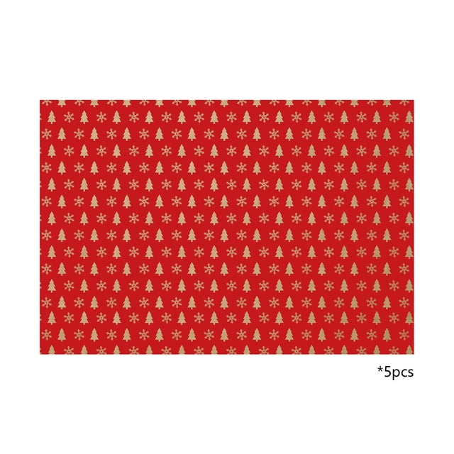 E Christmas Wrapping Paper 5 Sheets With Assorted Festive Designs Including Santa And Snowflakes For Flexible Gift Wrapping And Holiday Decor