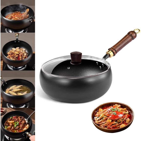 Jinswhdre Cast Iron Skillet, Jinswhdre Cast Iron Pan, Hand-Forged Non-stick Pans Without Coating, for Induction Cookers, Gas Stoves