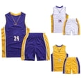 thumbnail image 3 of Uniforme de baloncesto para niños, camiseta de baloncesto transpirable, ropa deportiva de malla, 3 of 4