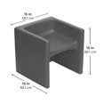 thumbnail image 4 of Children's Factory Indoor Outdoor Kids Cube Chair For Classroom, Green, 4 of 4