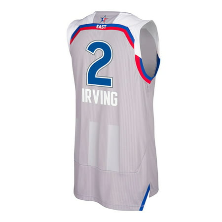 Kyrie Irving East All Star NBA Adidas Grey 2017 Official NBA Climacool Swingman Jersey For (Best Selling Nba Jersey Of All Time)