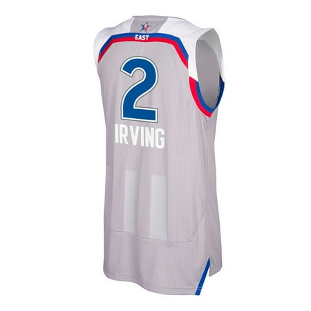 - Kyrie Irving East All Star NBA Adidas Grey 2017 Official NBA Climacool Swingman Jersey For Men