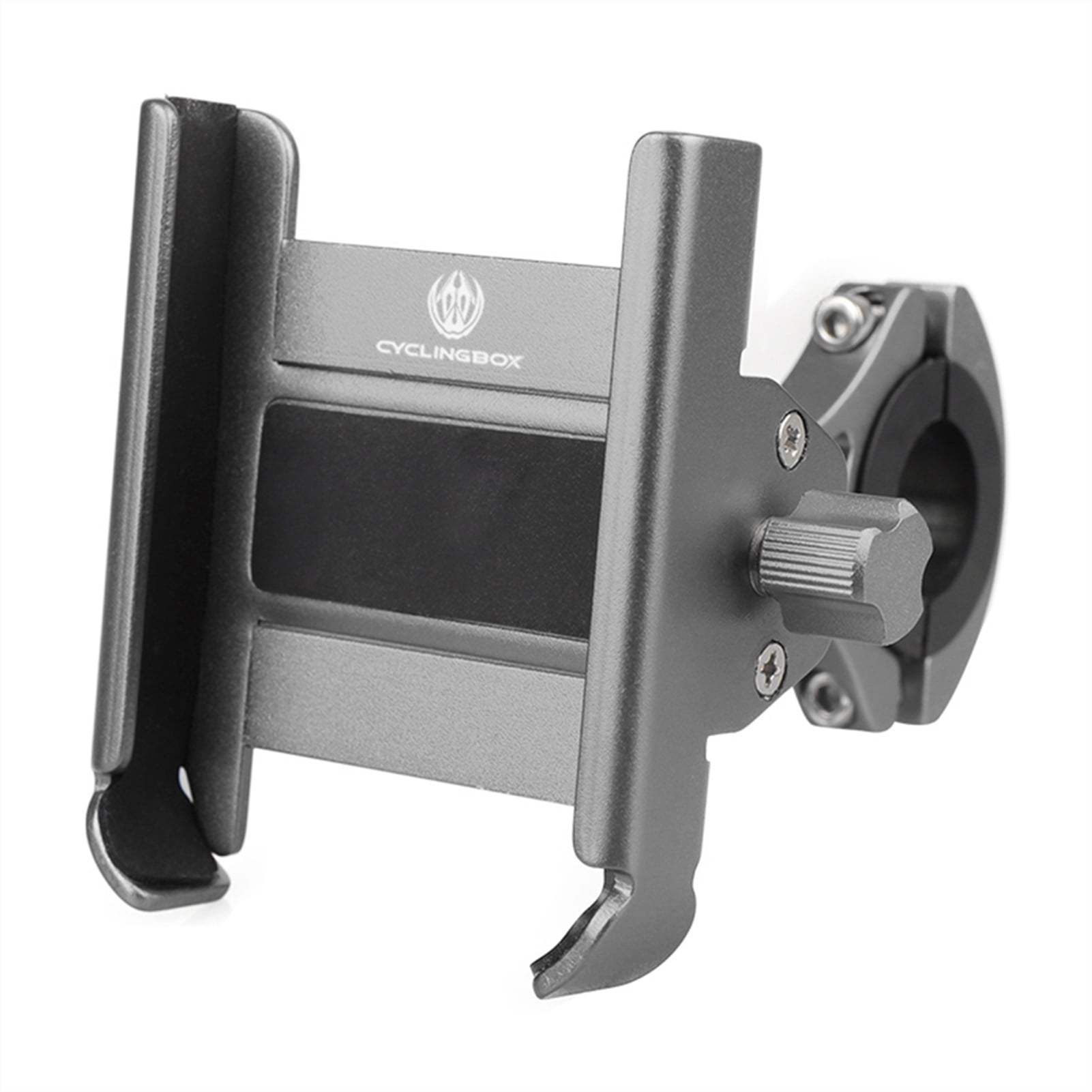 Heightened Aluminium Alloy Bicycle Mobile Phone Holder 360° Rotation Adjustable Motorcycle Phone Mount Rear View Mirror Phone Bracket for Mountain Bike Road Bicycle