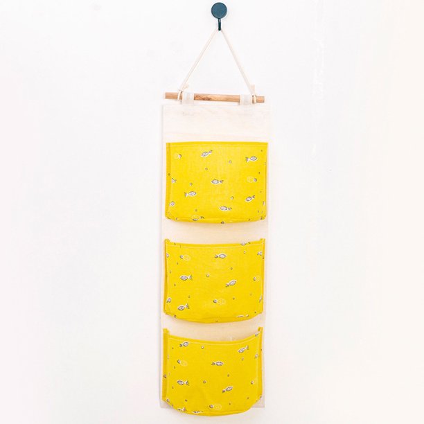 Shpwfbe Organization And Storage Wall Hanging Bag, 3 Pocket Hanger